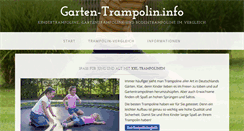 Desktop Screenshot of garten-trampolin.info