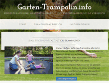 Tablet Screenshot of garten-trampolin.info